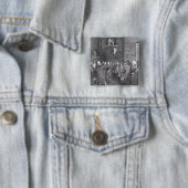 ジョンTrumball著M'Fingal',からのタウンミーティング 缶バッジ (インサイチュ)