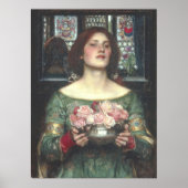 ジョンWウォーターハウス – イエローズバッドを集める(1908) ポスター (正面)