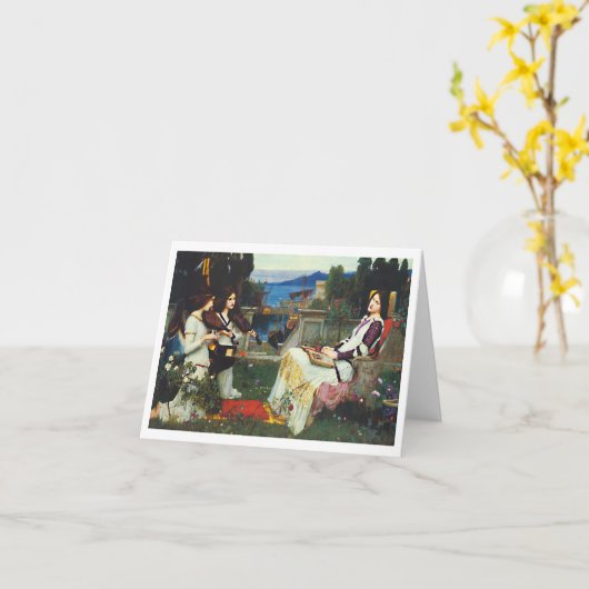 ジョンWウォーターハウス – サンセシリア(1895) カード (黄色い花)