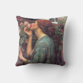 ジョンW.ウォーターハウスプレラファエリートバラ枕 クッション (裏面)