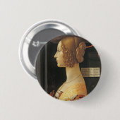 ジョヴァンナのdegli Albizzi Tornabouni 缶バッジ (正面&裏面)