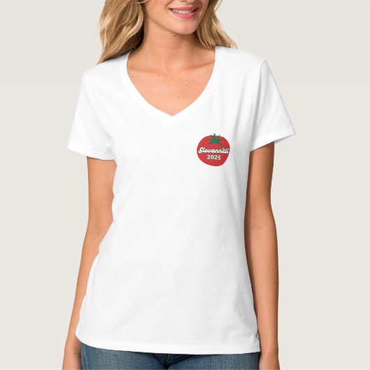 ジョヴァンニッティ同窓会Vネック Tシャツ (正面)
