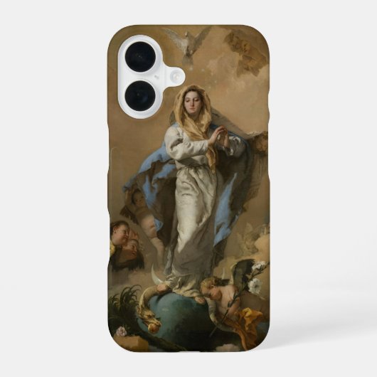 ジョヴァンニ・ティエポロによる無原罪の御宿り iPhone 16ケース (裏面)