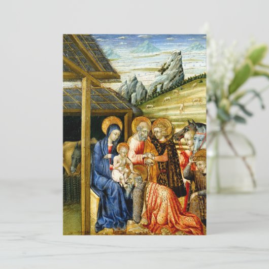 ジョヴァンニ・ディ・パオロの東方三博士の礼拝 カード (スタンド正面)