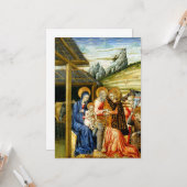 ジョヴァンニ・ディ・パオロの東方三博士の礼拝 カード (正面/裏面インサイチュ)