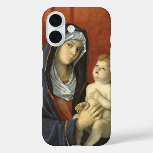 ジョヴァンニ・ベッリーニによる『聖母子』 Case-Mate iPhoneケース (裏面)