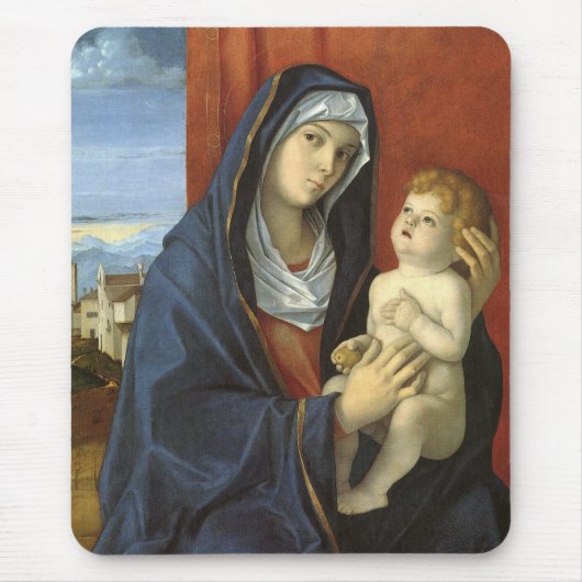 ジョヴァンニ・ベッリーニの『聖母子』 マウスパッド (正面)