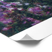 ジョヴェルニーにあるモネの庭by Claude Monet ポスター (角)