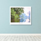 ジョヴェルヌクロード・モネの近くのセーヌ川の朝 キャンバスプリント (インサイチュ (ウッドフロア))