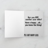 ジョーおもしろいバイデン氏お前は黒人じゃない!誕生日カード カード (内部)