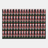 ジョーおもしろいバイデン氏カスタム顔写真小妖精や小人クリスマス ラッピングペーパーシート (正面3)