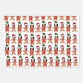 ジョーおもしろいバイデン氏カマラハリス顔ジンガーパン ラッピングペーパーシート (正面2)