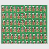 ジョーおもしろいバイデン氏カマラハリス顔ジンガーパン ラッピングペーパー (フラット)