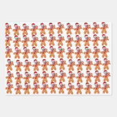 ジョーおもしろいバイデン氏クリスマスカスタム顔フォトジンジャーブレッド ラッピングペーパーシート (正面2)