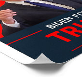 ジョーおもしろいバイデン氏トランプ2024選挙衣服A Tru ポスター (角)