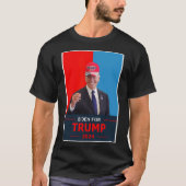 ジョーおもしろいバイデン氏トランプ2024選挙衣服A Tru Tシャツ (正面)