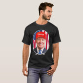 ジョーおもしろいバイデン氏ハットトランプ Tシャツ (正面フル)