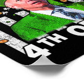 ジョーおもしろいバイデン氏ハッピー4th Of 7月混乱St Patr ポスター (角)