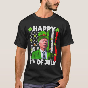 ジョーおもしろいバイデン氏ハッピー4th Of 7月混乱St Patr Tシャツ