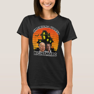 ジョーおもしろいバイデン氏ハロウィンカマラハリスアメリカスN Tシャツ