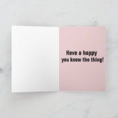 ジョーおもしろいバイデン氏バレンタインデーウンチカード カード (内部)