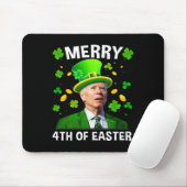 ジョーおもしろいバイデン氏メリーSt patricks day4th Of Easte マウスパッド (マウス)