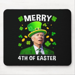 ジョーおもしろいバイデン氏メリーSt patricks day4th Of Easte マウスパッド