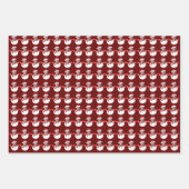 ジョーおもしろいバイデン氏雪だるまカスタム顔フォトクリスマス ラッピングペーパーシート (正面2)