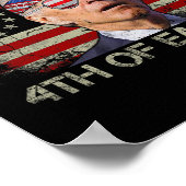 ジョーおもしろいバイデン氏7月4日イースターアメリカの幸せ4日 ポスター (角)