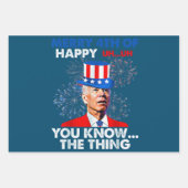 ジョーおもしろいバイデン氏 ラッピングペーパーシート (正面3)