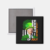 ジョーおもしろいバイデン氏St patricks dayハッピー4日7月 マグネット (正面/裏面)