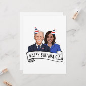 ジョーとカマラからお誕生日おめでとう カード (正面/裏面インサイチュ)