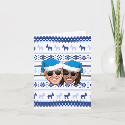 ジョーとカマラのブルークリスマス カード (正面)