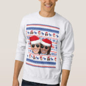 ジョーとカマラアビエータークリスマス スウェットシャツ (正面)