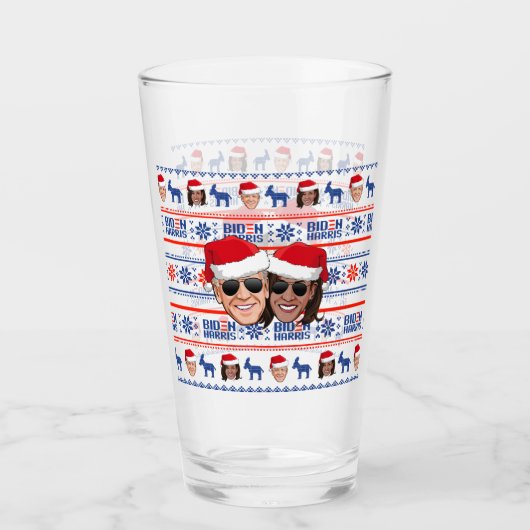 ジョーとカマラアビエータークリスマス タンブラーグラス (正面)