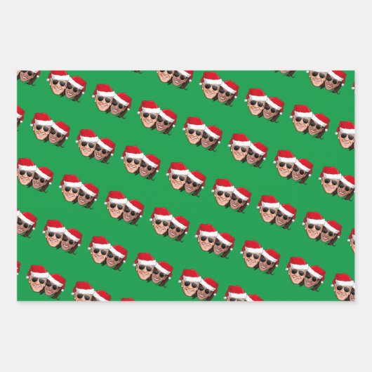 ジョーとカマラアビエータークリスマス ラッピングペーパーシート (正面2)