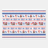 ジョーとカマラアビエータークリスマス ラッピングペーパーシート (正面3)