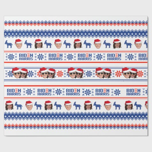 ジョーとカマラアビエータークリスマス ラッピングペーパー (フラット)