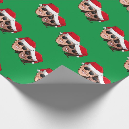 ジョーとカマラアビエータークリスマス ラッピングペーパー (角)