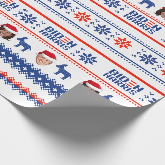 ジョーとカマラアビエータークリスマス ラッピングペーパー (角)