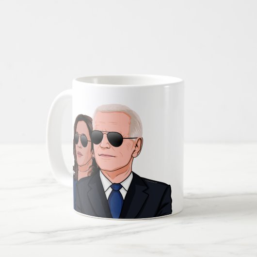 ジョーとカマラアビエーター コーヒーマグカップ (正面左)