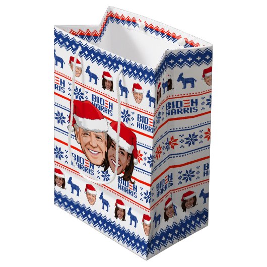 ジョーとカマラクリスマス ミディアムペーパーバッグ (正面アングル)