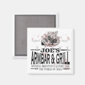 ジョーのアーンバル&グリルMMAギア マグネット (正面/裏面)