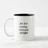 ジョーのカフェのコーヒー2調子のコーヒー・マグ ツートーンマグカップ (左)