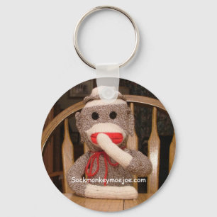 ジョーのソックス猿Keychain キーホルダー