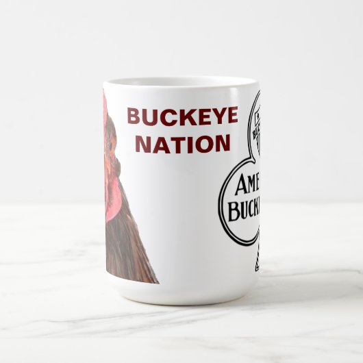 ジョーのバックアイズのRooのマグ コーヒーマグカップ (中央)