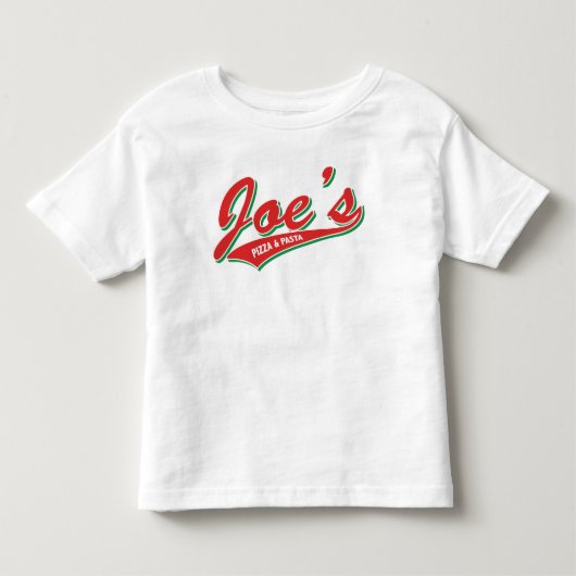 ジョーのピザ及びパスタ トドラーTシャツ (正面)