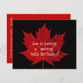 ジョーのメープルリーフ 招待状 (正面/裏面)