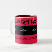 ジョーの独占的なココアMoe火星のモカ ツートーンマグカップ (正面左)