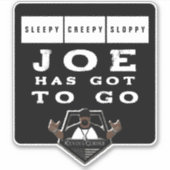 ジョーは行得かなければならない シール (正面)